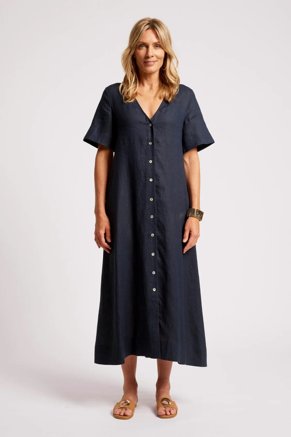 Womens Maxi Dress - Indigo | Cove