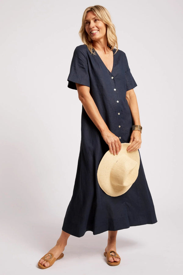 Womens Maxi Dress - Indigo | Cove