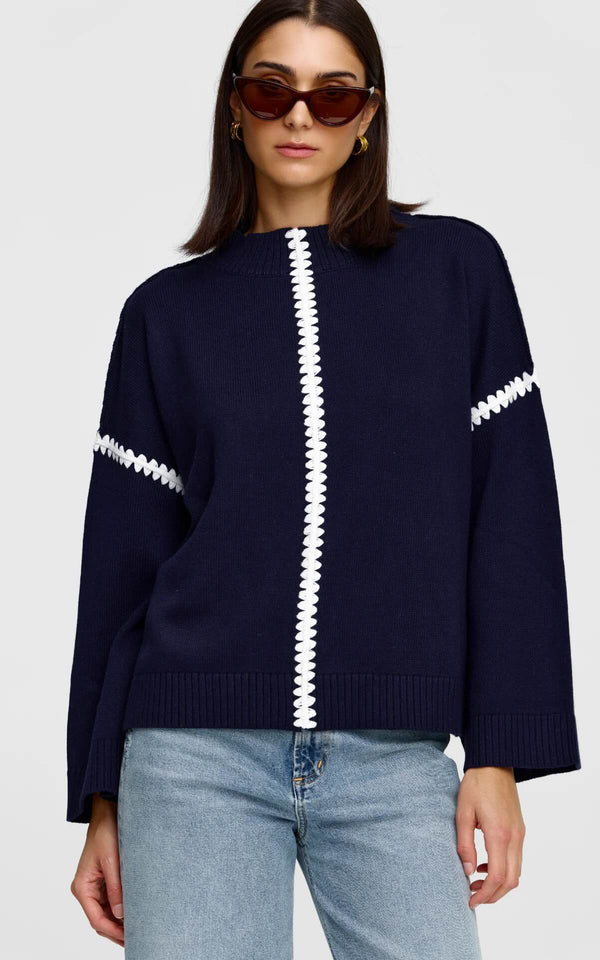 Womens Knit Jumper - Midnight | Lottie