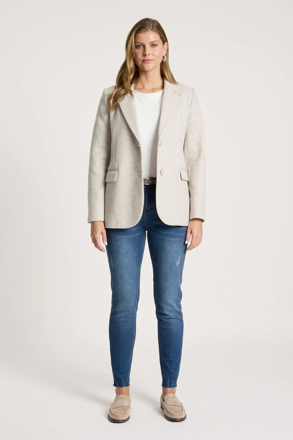 Womens Blazer - Bisque | Sable