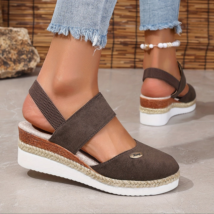 Harper Braided Platform Wedge Sandals