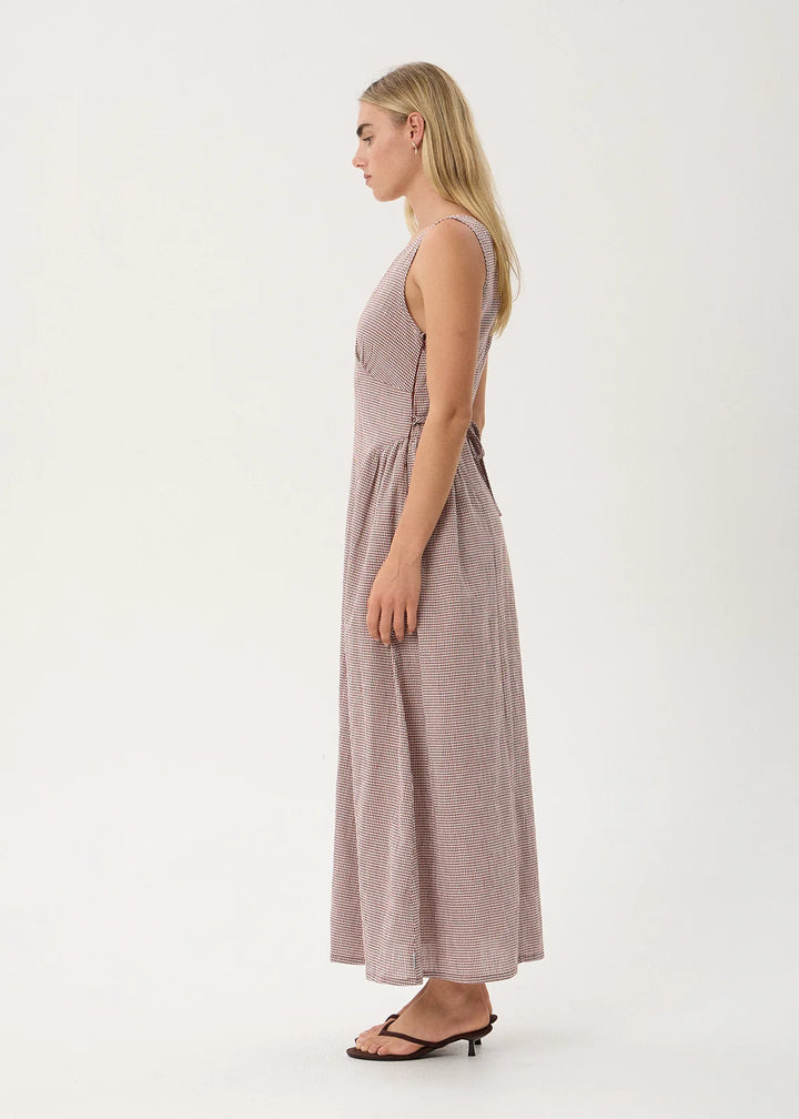 Jacqueline Maxi Dress – Mahogany Check
