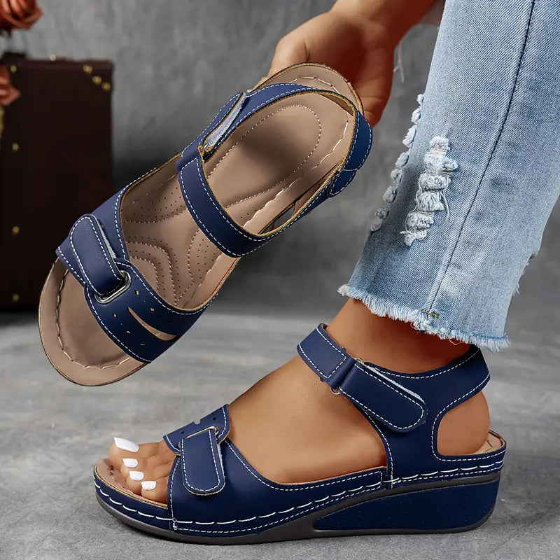 Prescott Cushioned Wedge Heel Sandals