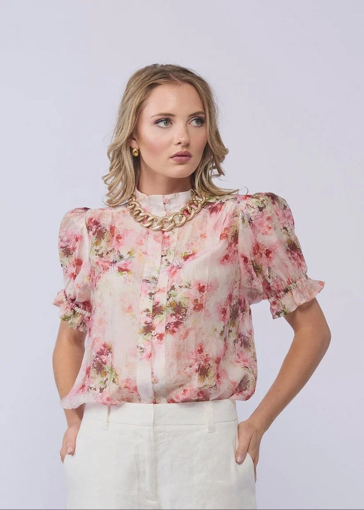 Riley Blouse – Carnation