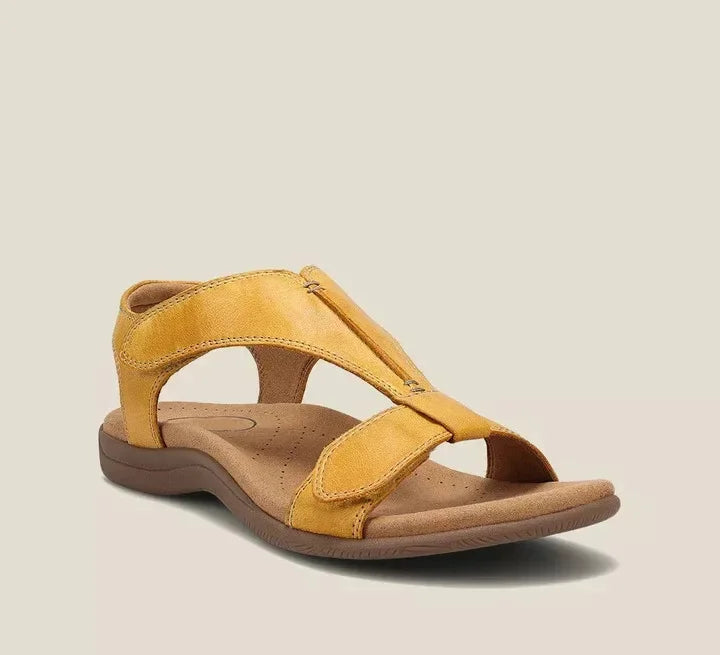 Charlotte Leather Cushioned Arch Support Sandals