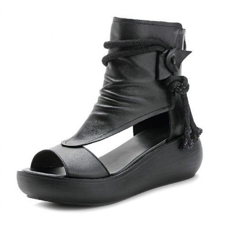 Rosie Soft Leather Platform Sandals