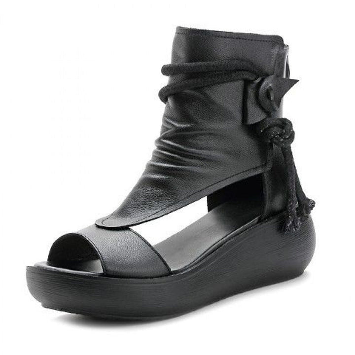 Rosie Soft Leather Platform Sandals