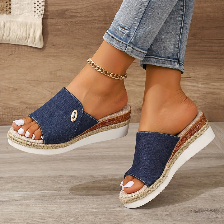 Marina Woven Espadrille Wedge Sandals