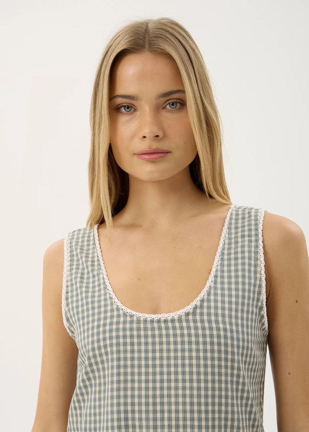 Womens Mini Dress Jesse - Vice Alpine Check - AFENDS