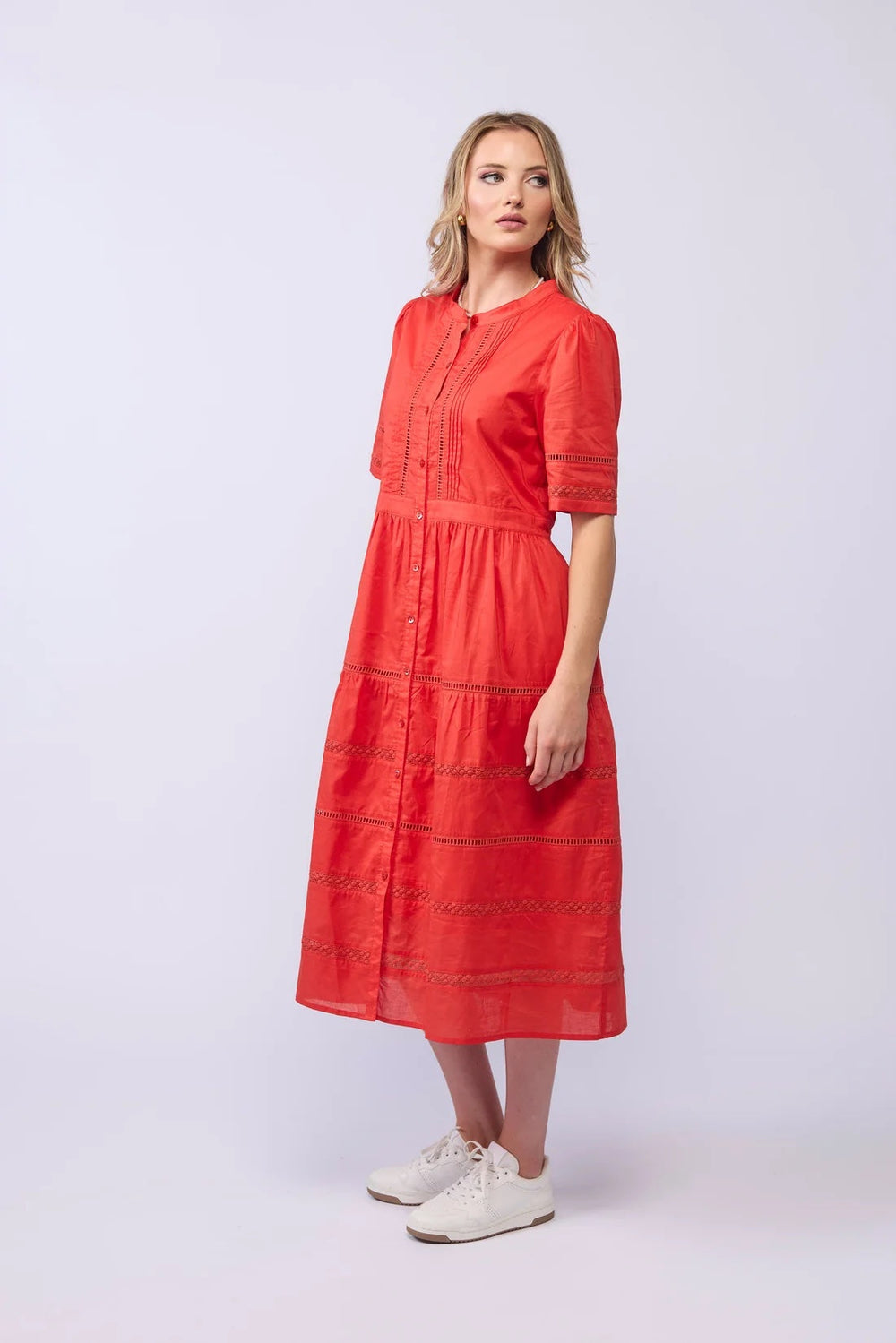Gabby Dress - Tomato
