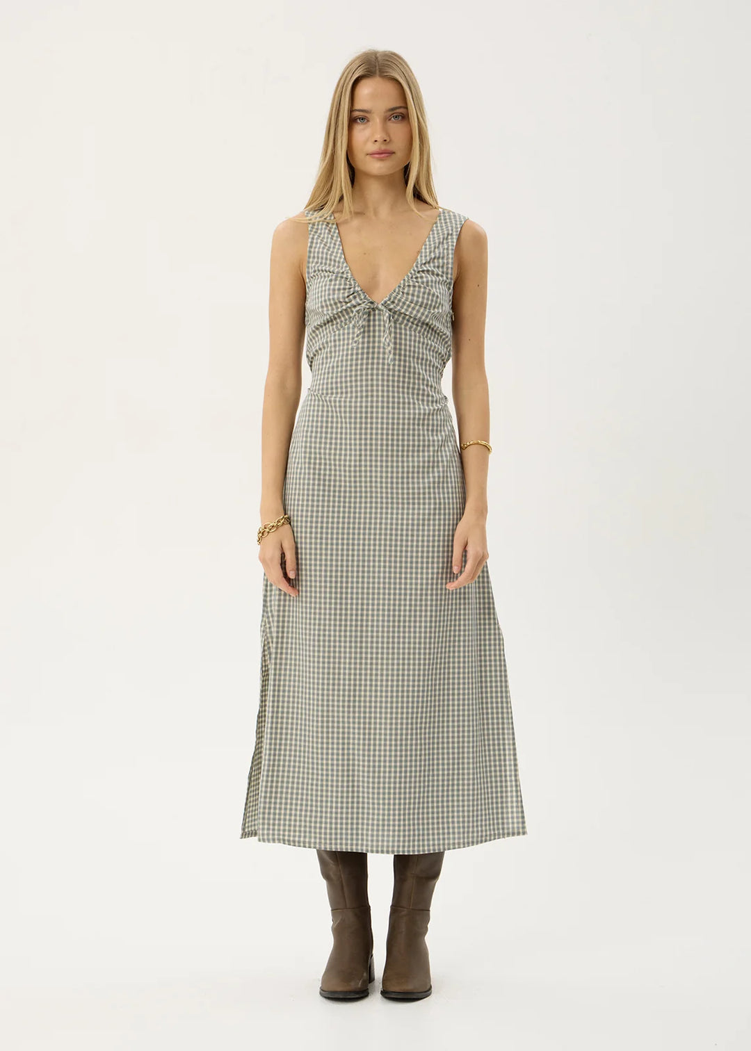 Izzy Maxi Dress – Alpine Check