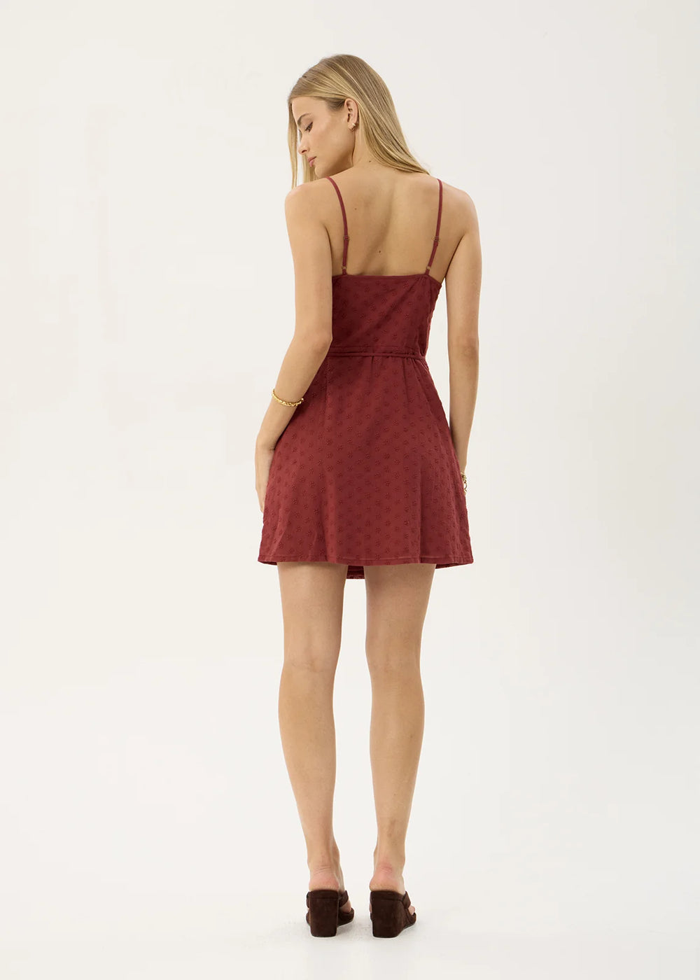 Womens Wrap Mini Dress Margot - Ruby Anglaise - AFENDS