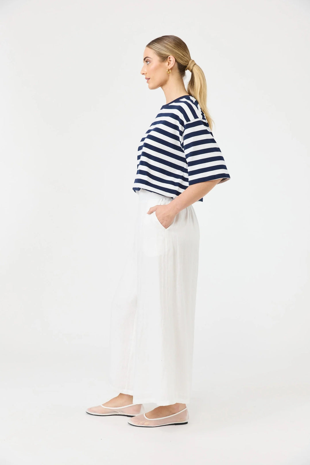 Studio Cropped Pants – Salt
