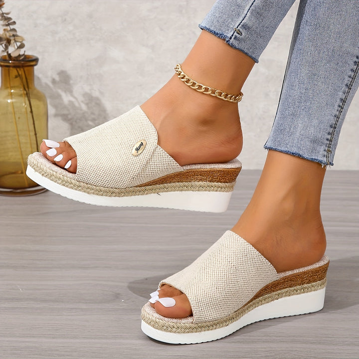 Marina Woven Espadrille Wedge Sandals