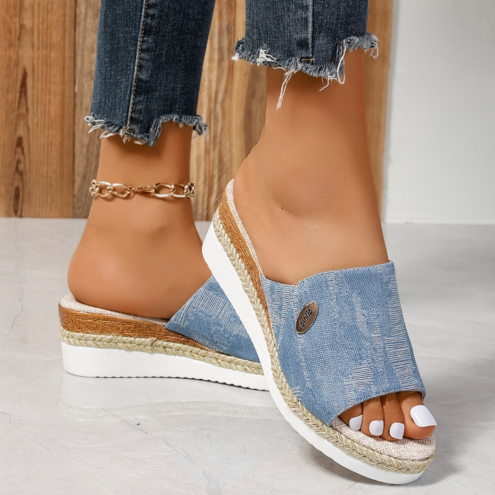 Marina Woven Espadrille Wedge Sandals