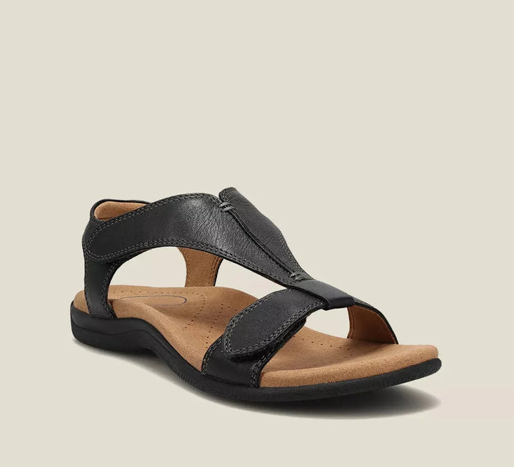 Charlotte Leather Cushioned Arch Support Sandals