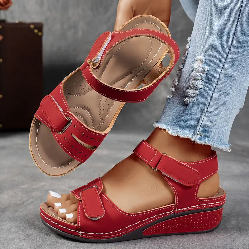 Prescott Cushioned Wedge Heel Sandals