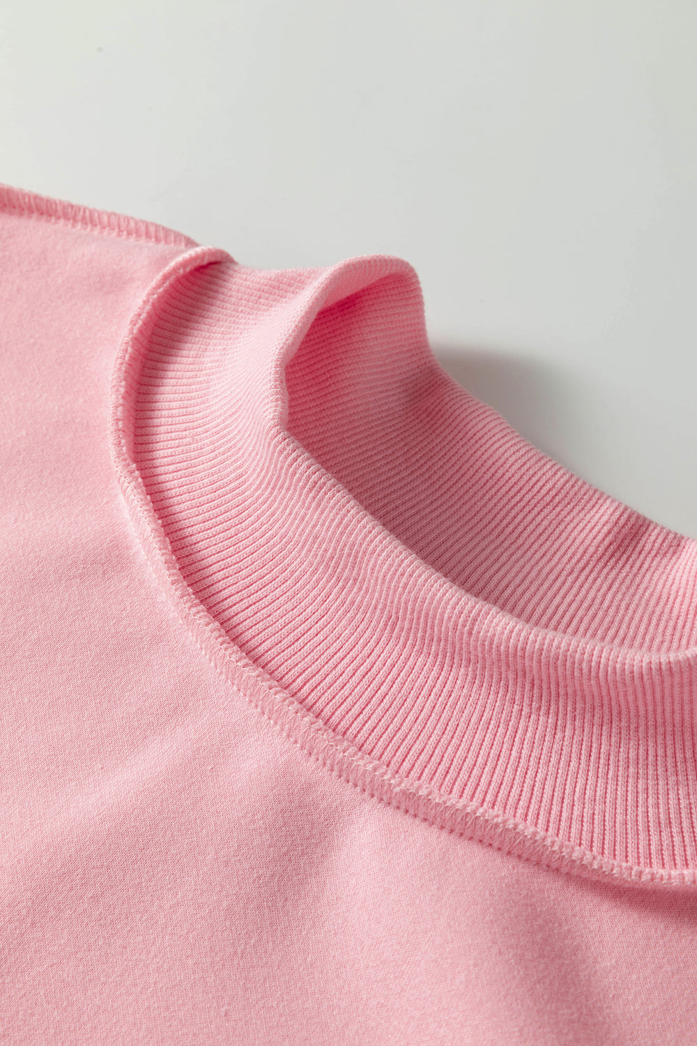 Racing Red Oversize Drop Shoulder Reversible Mock Neck Sweatshirt