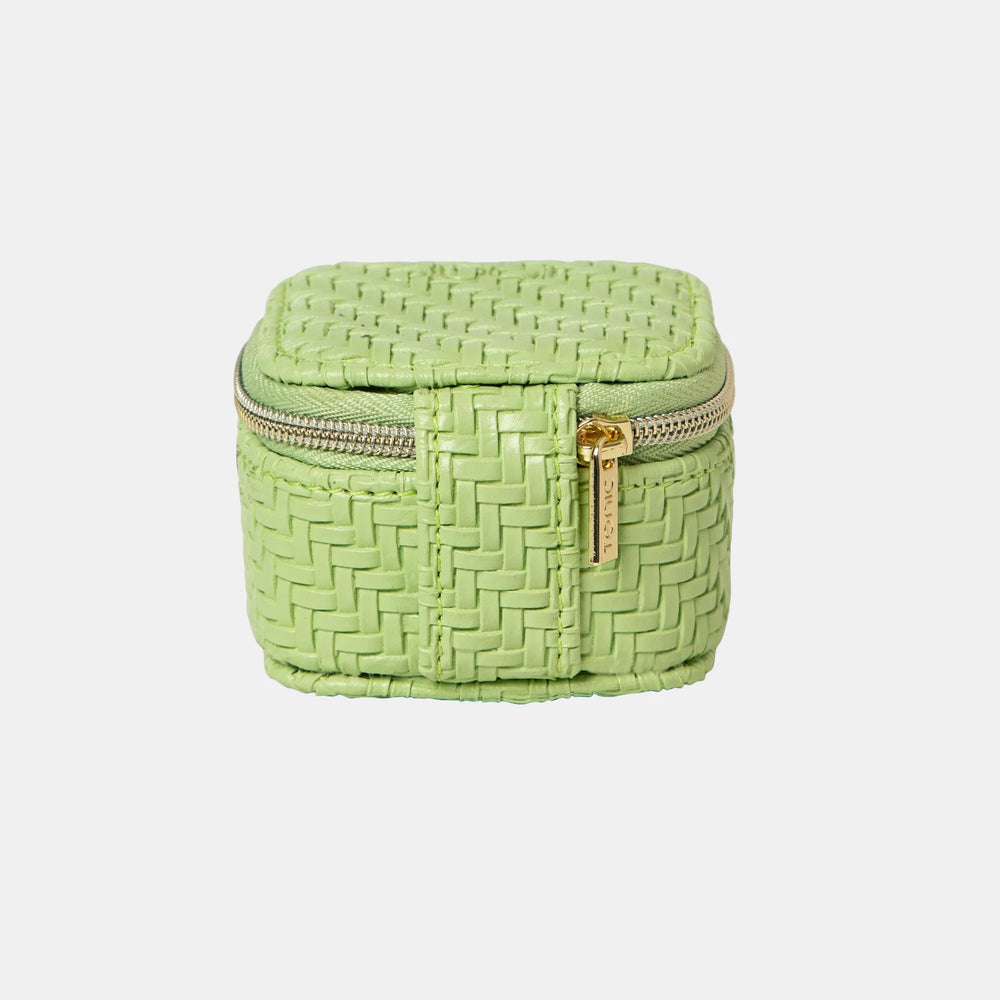 Herringbone Mini Cube - Pistachio