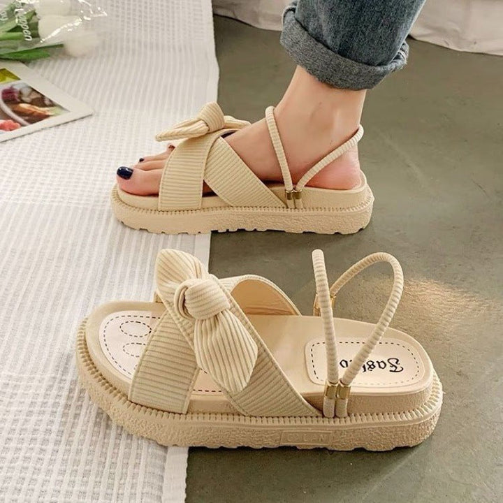 Alice Bow-Detail Platform Sandals