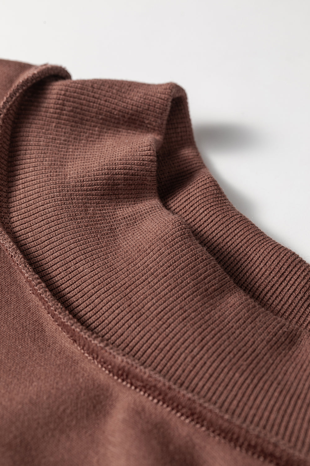 Racing Red Oversize Drop Shoulder Reversible Mock Neck Sweatshirt