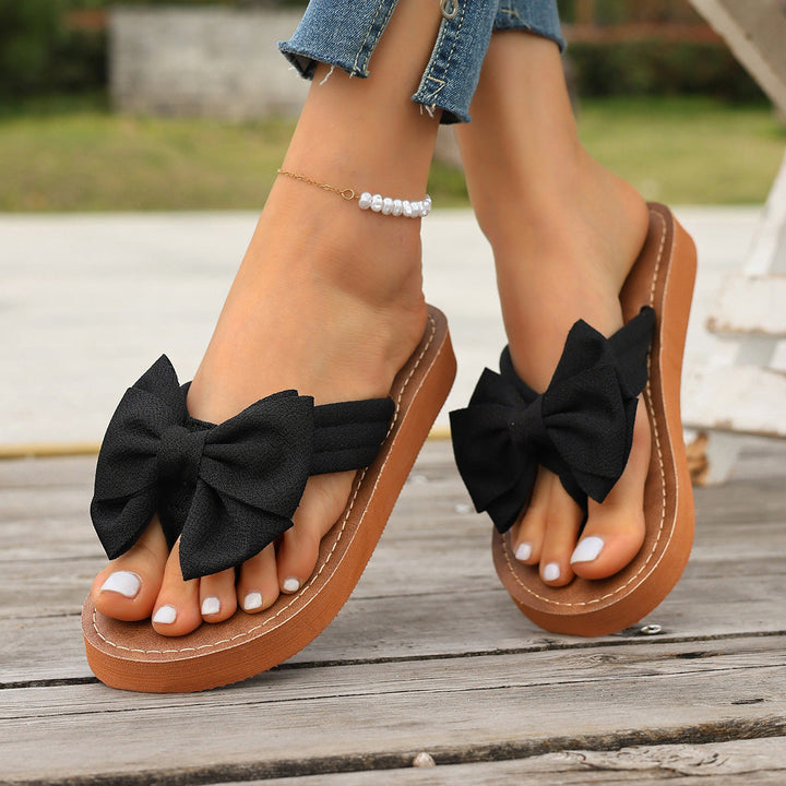 Hartley Bow Detail Thong Sandals