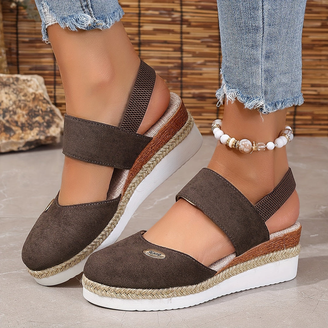 Harper Braided Platform Wedge Sandals