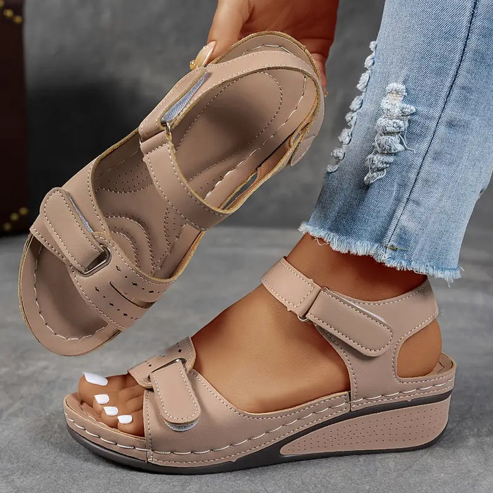 Prescott Cushioned Wedge Heel Sandals