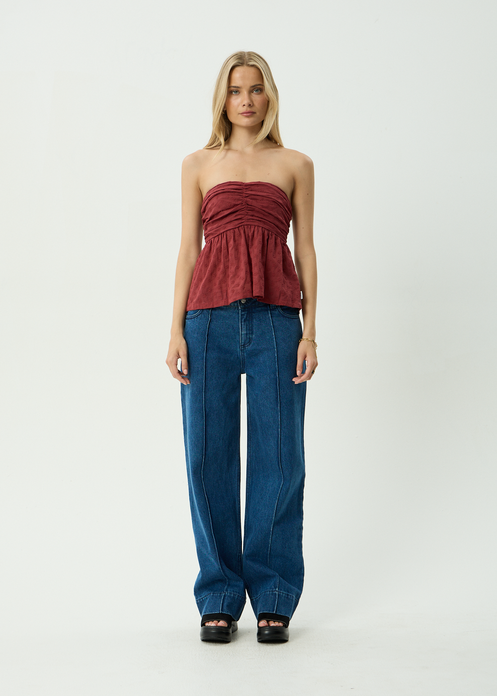 Womens Strapless Top Juni - Ruby Anglaise - AFENDS