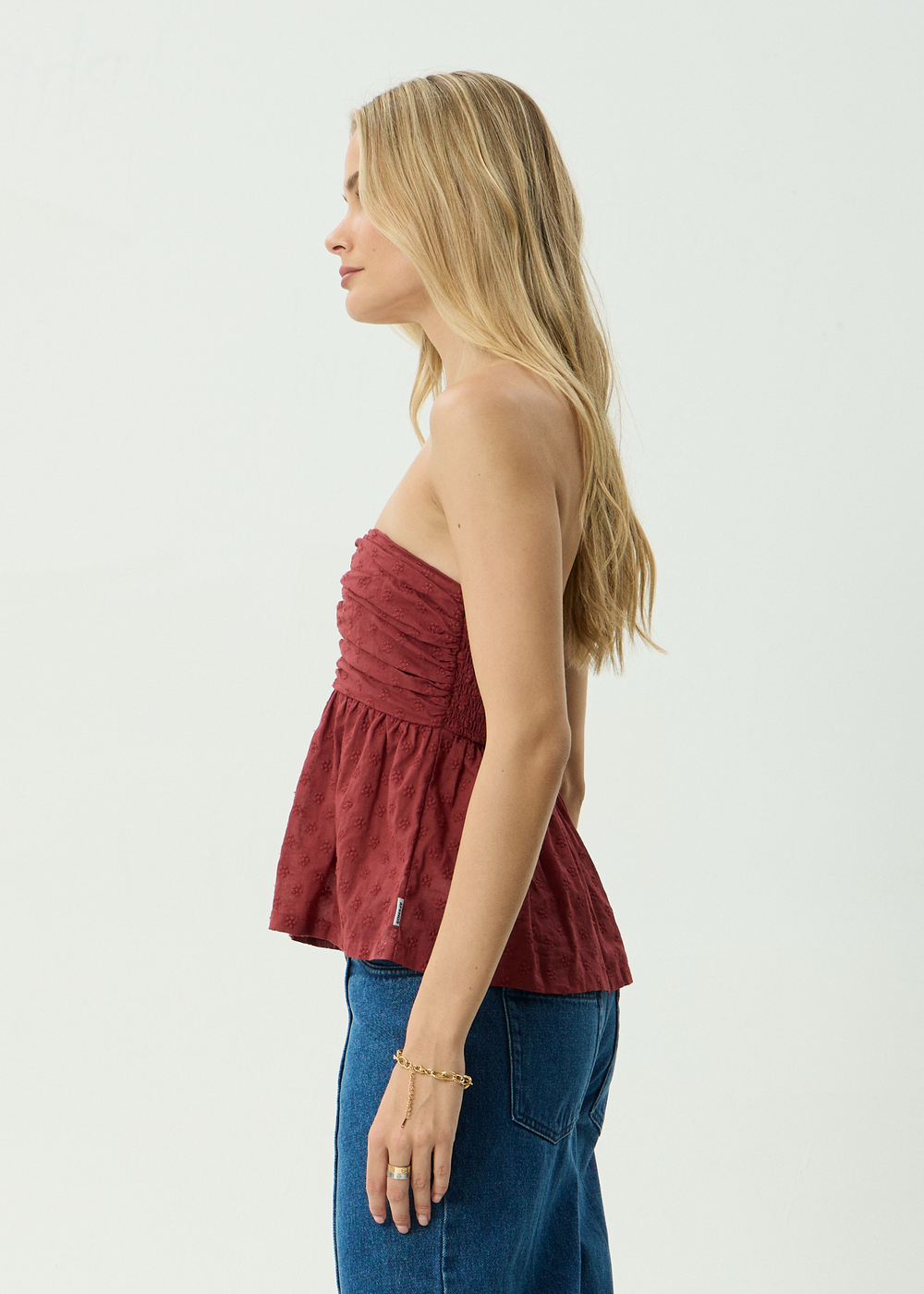 Womens Strapless Top Juni - Ruby Anglaise - AFENDS