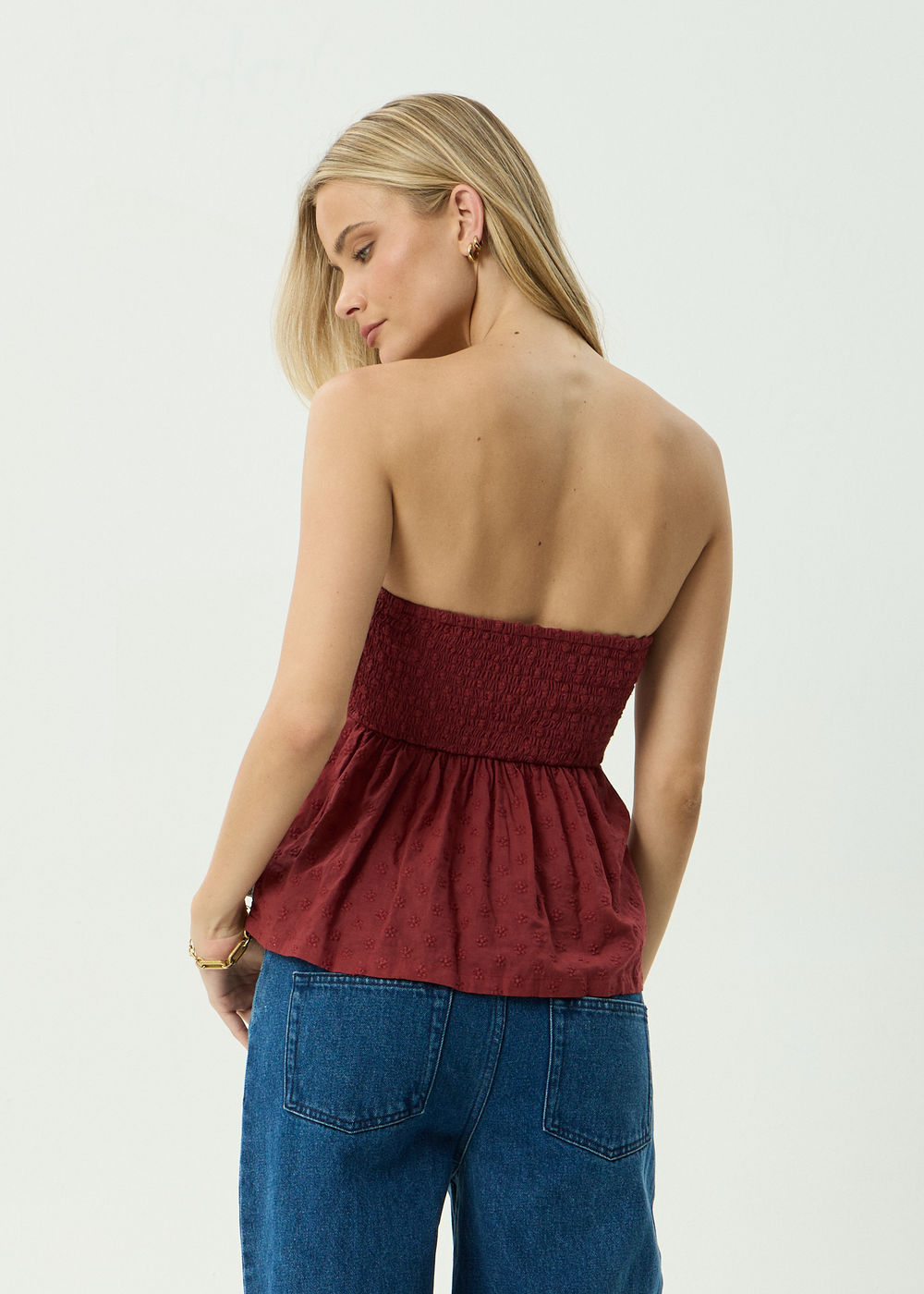 Womens Strapless Top Juni - Ruby Anglaise - AFENDS