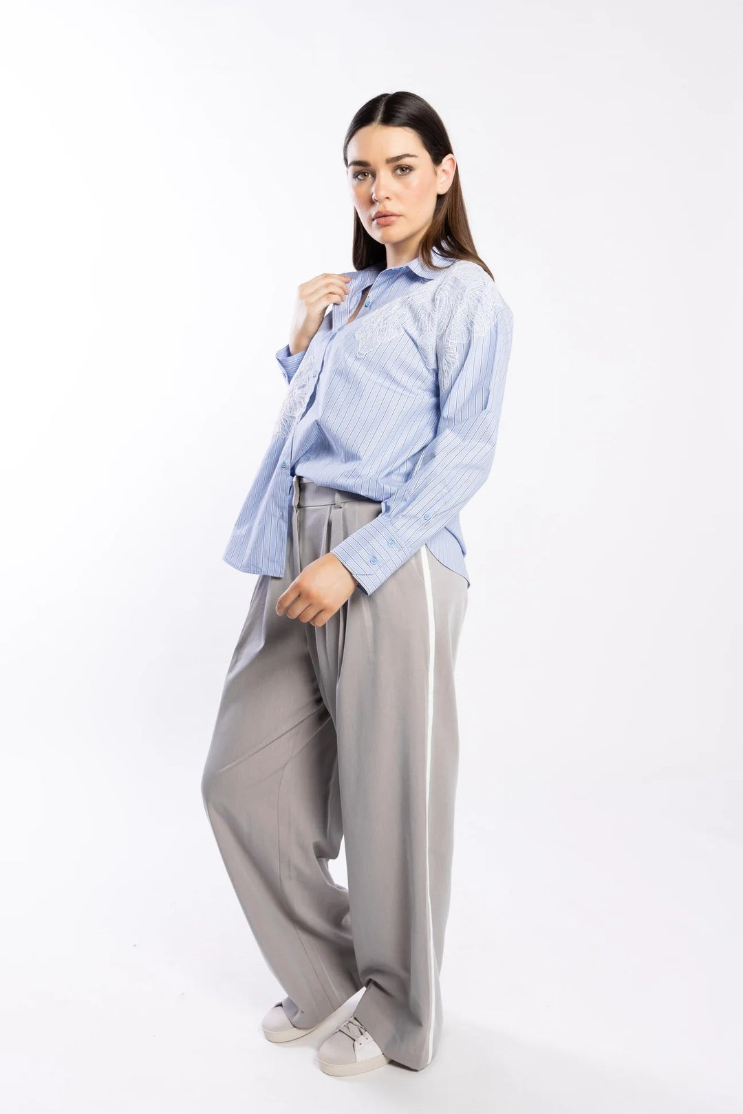 Marianne Shirt – Cornflower