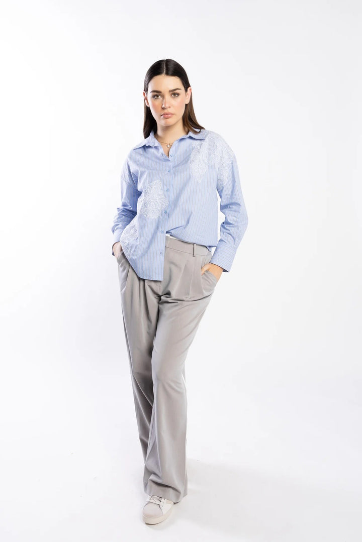 Marianne Shirt – Cornflower