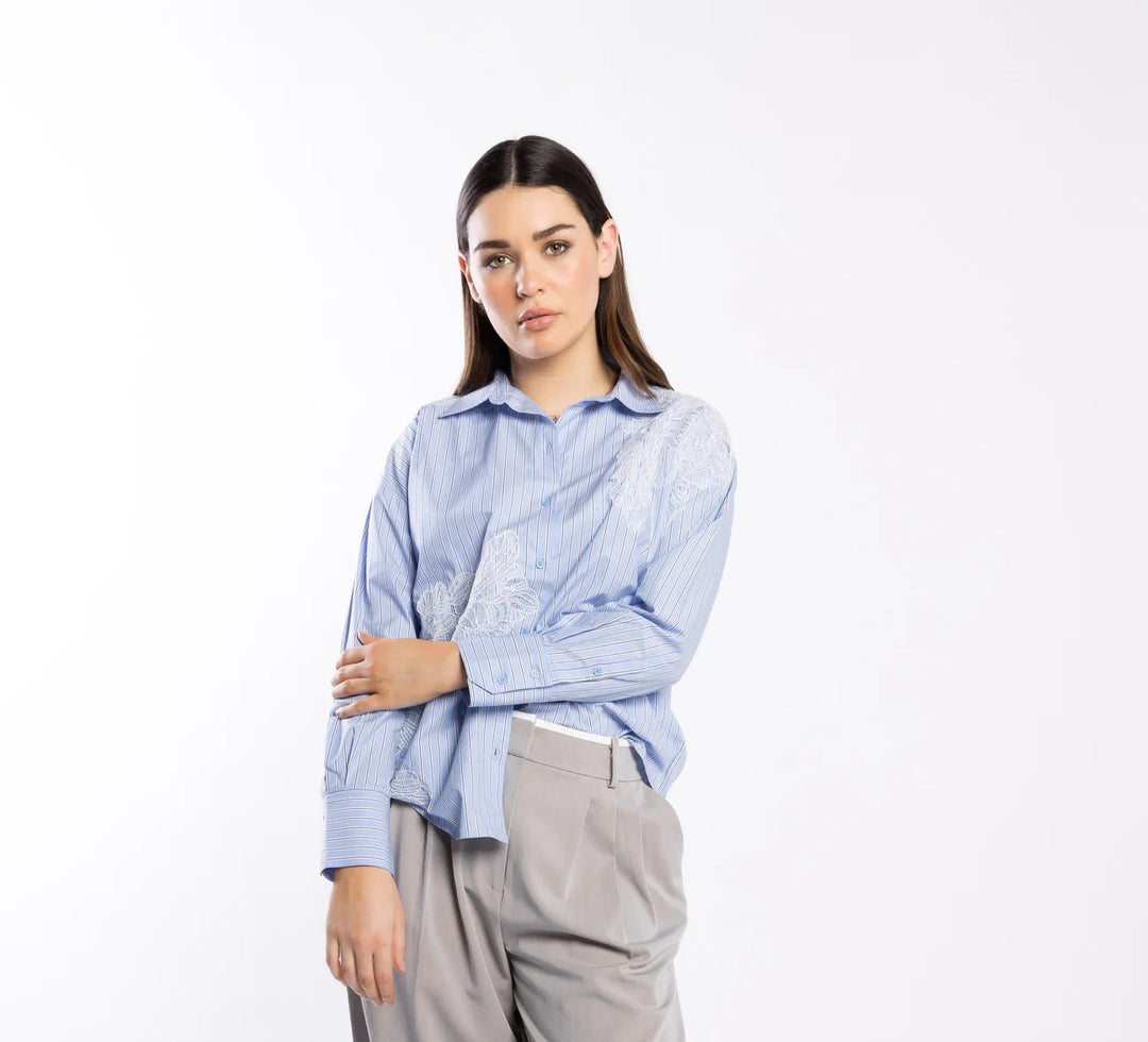Marianne Shirt – Cornflower