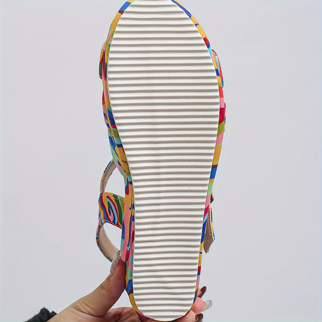 Piper Multicolour Platform Wedge Sandals