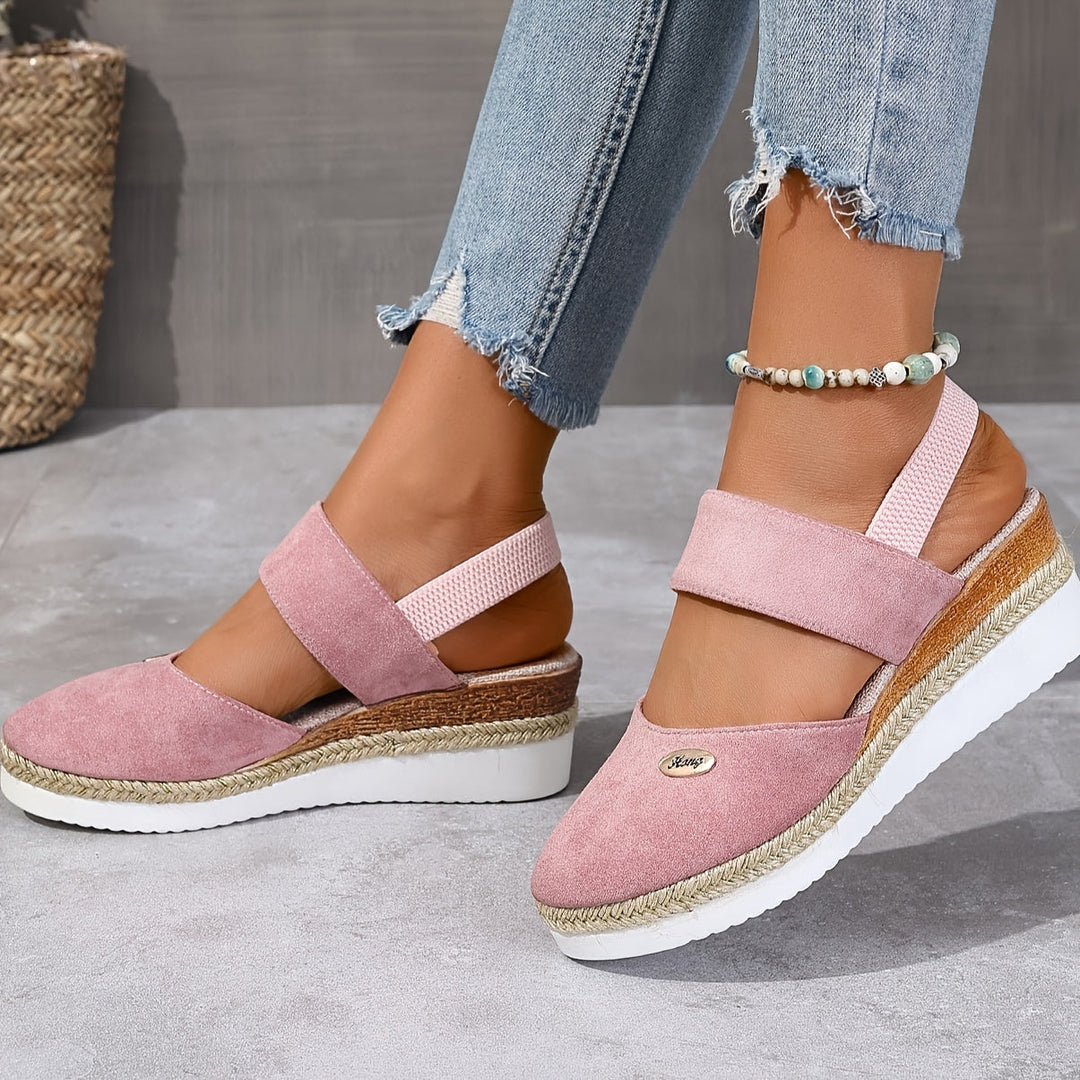 Harper Braided Platform Wedge Sandals