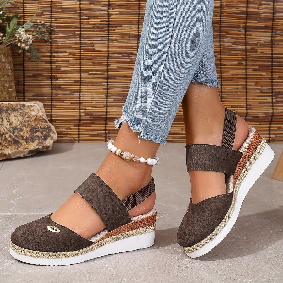 Harper Braided Platform Wedge Sandals