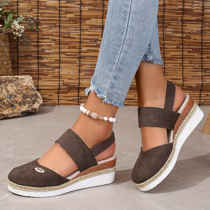 Harper Braided Platform Wedge Sandals