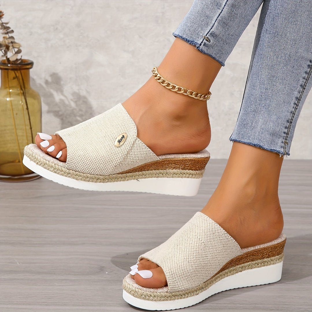 Marina Woven Espadrille Wedge Sandals