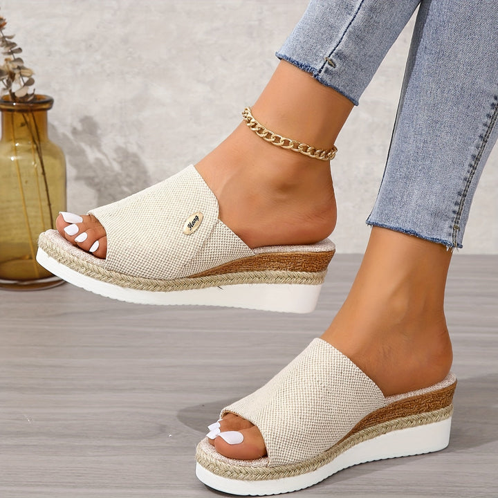 Marina Woven Espadrille Wedge Sandals