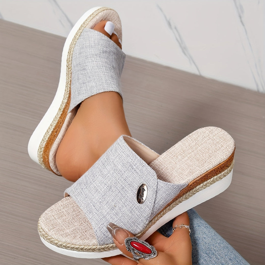 Marina Woven Espadrille Wedge Sandals