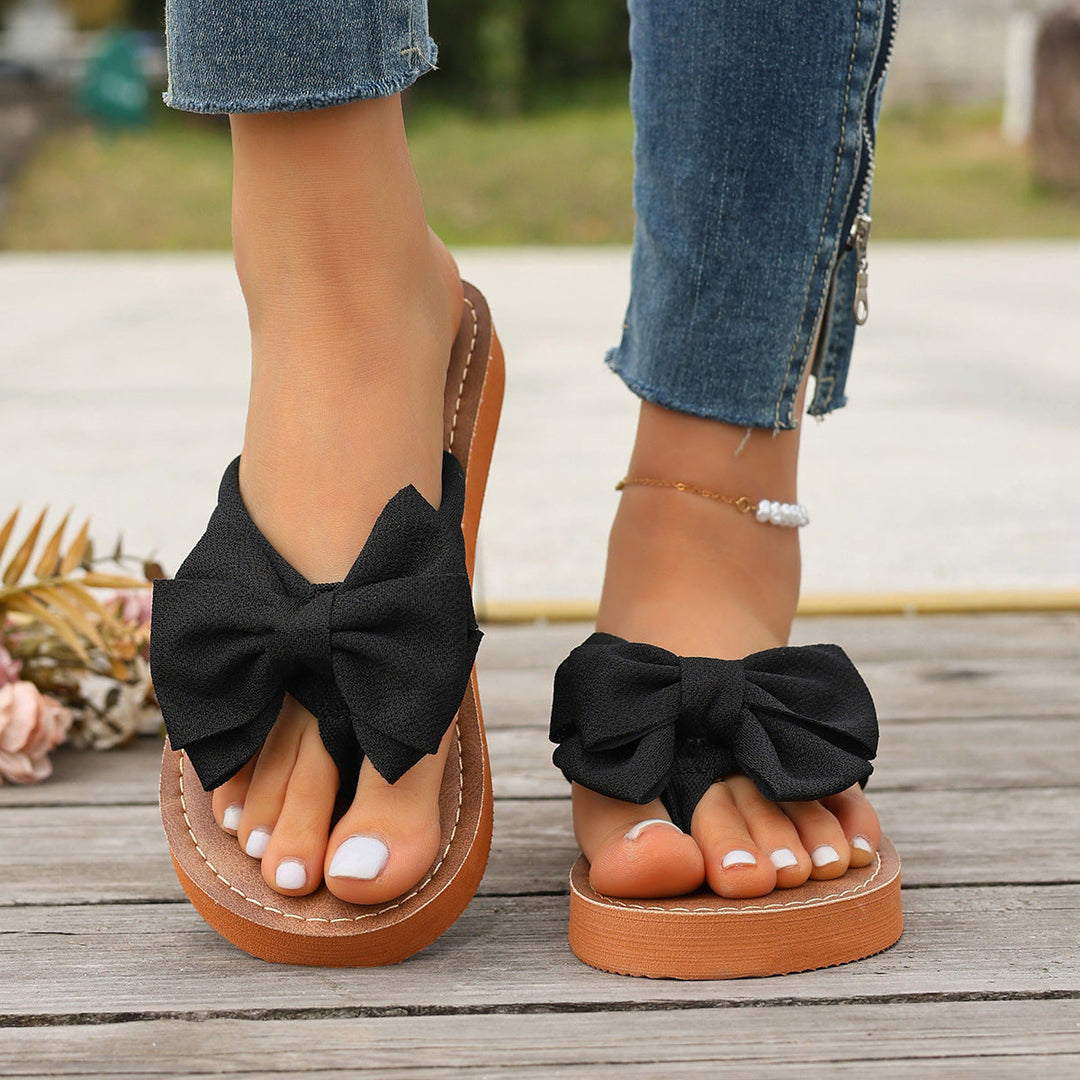 Hartley Bow Detail Thong Sandals