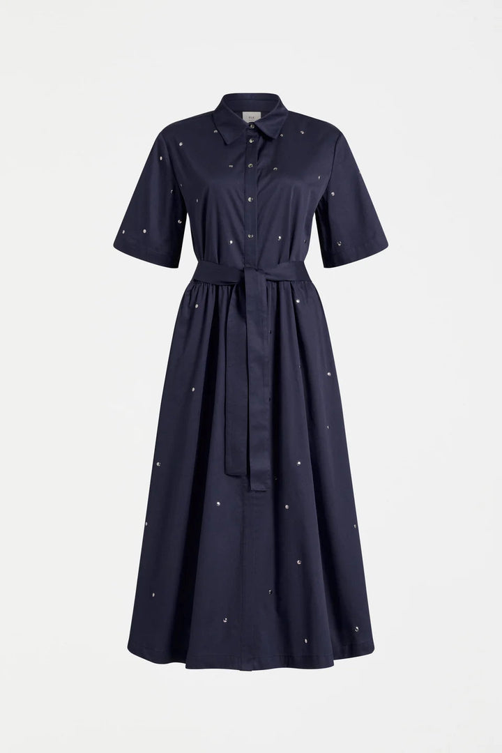 Stuud Long Shirt Dress – Dark Navy