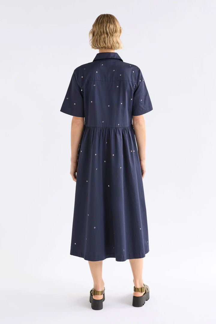 Stuud Long Shirt Dress – Dark Navy