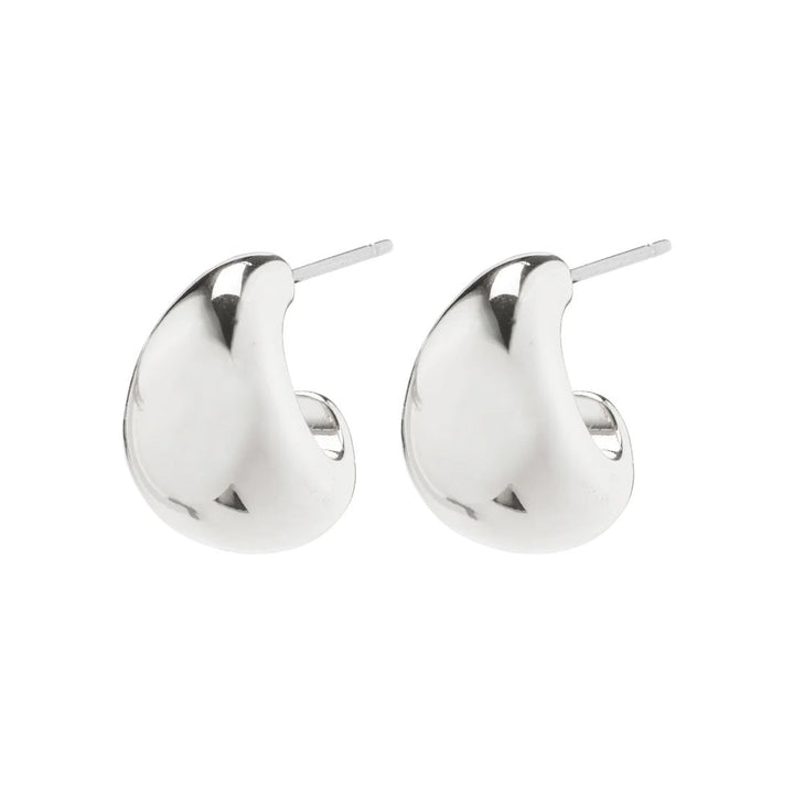 Alexane Chunky Mini Hoop Earrings – Silver