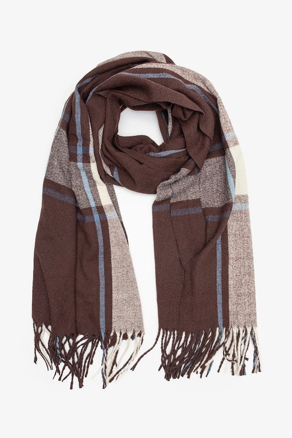 Cocoa Check Scarf