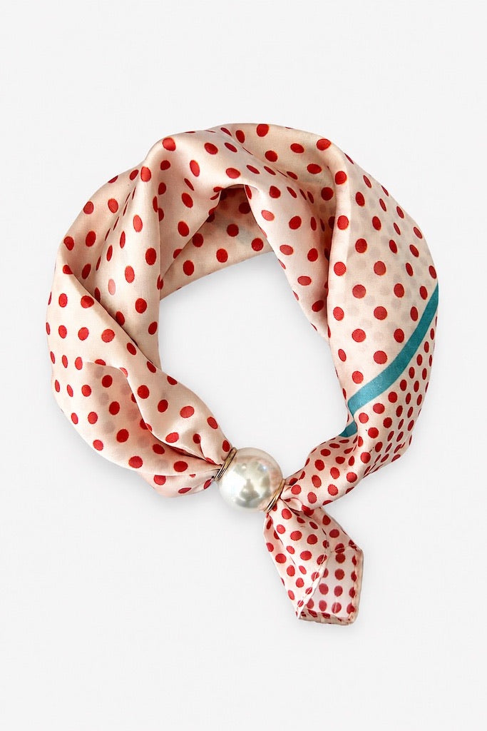 Fasten Neck Tie – Cherry Dot