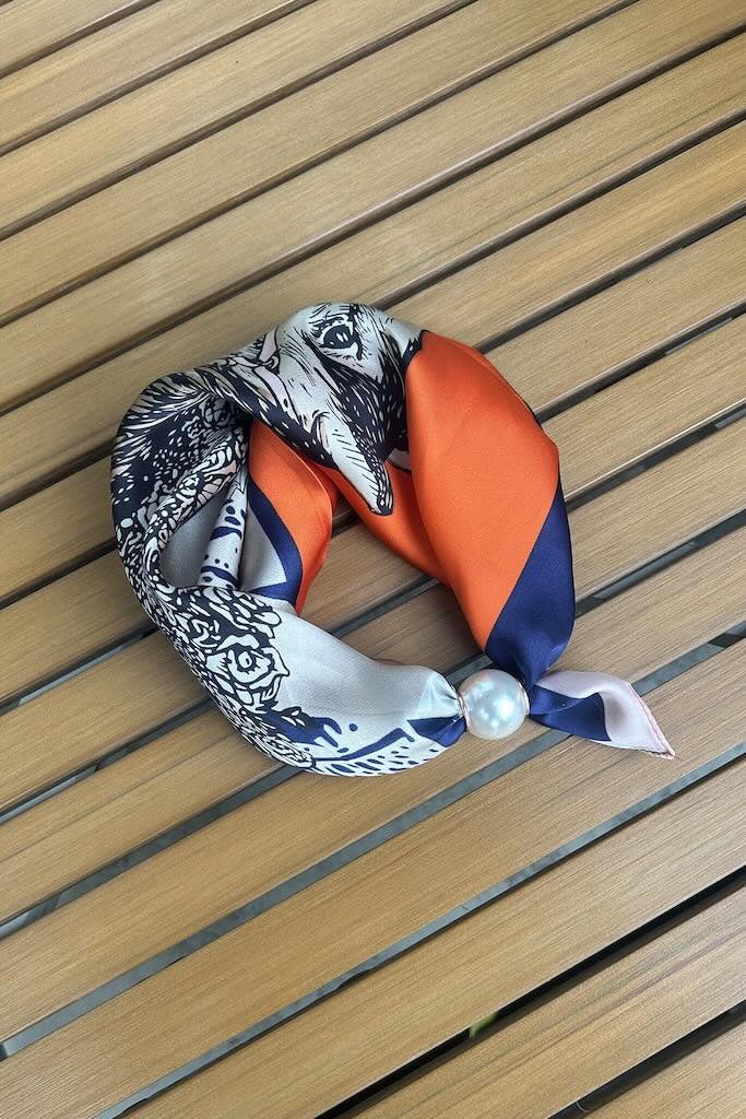 Pearl fasten Neck Tie - Equestra