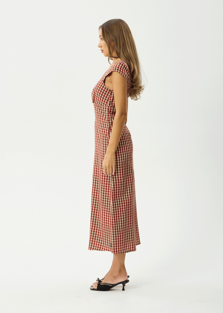 Austin Check Midi Dress – Red Rum