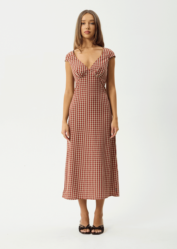 Austin Check Midi Dress – Red Rum